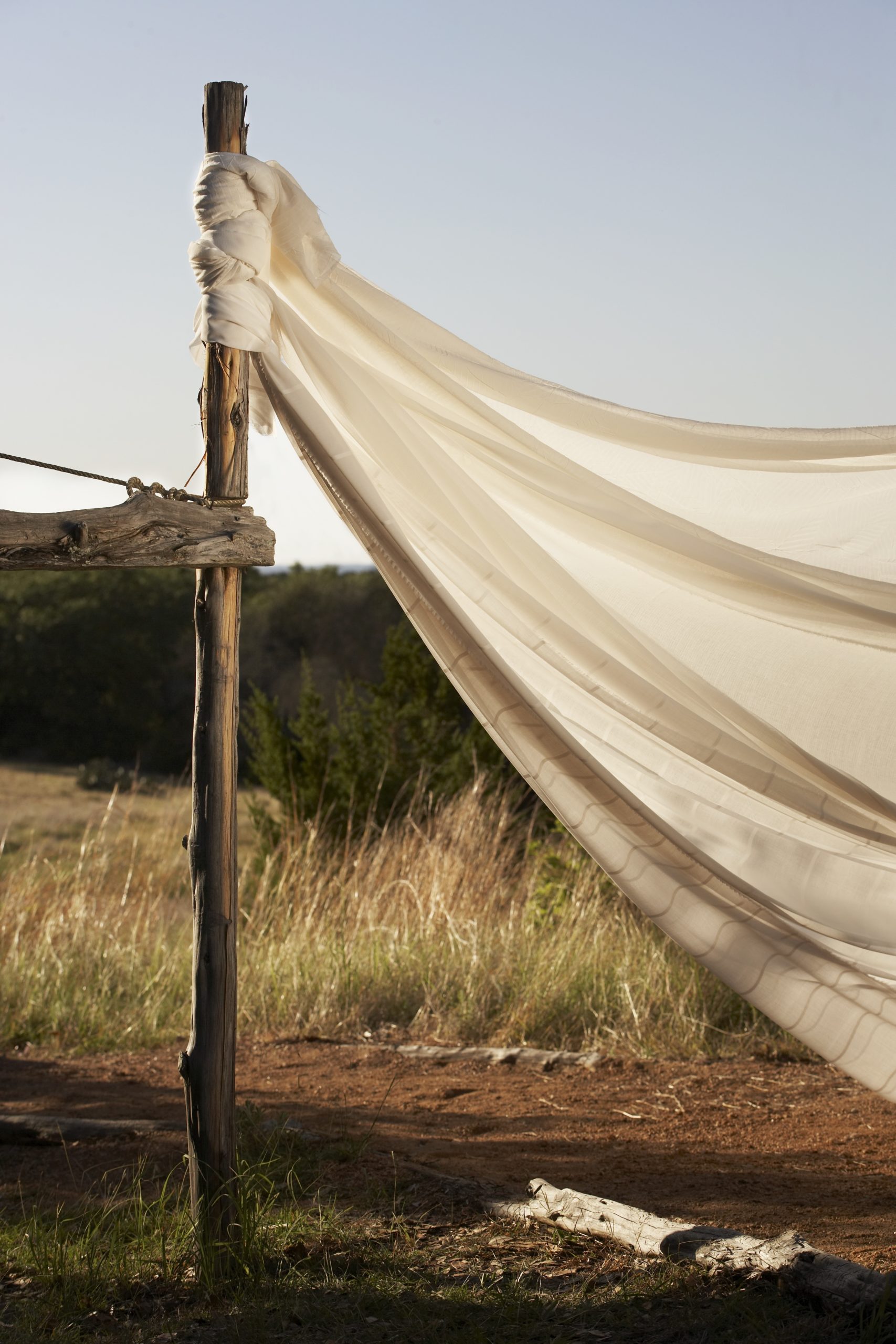 fabric blowing in the wind