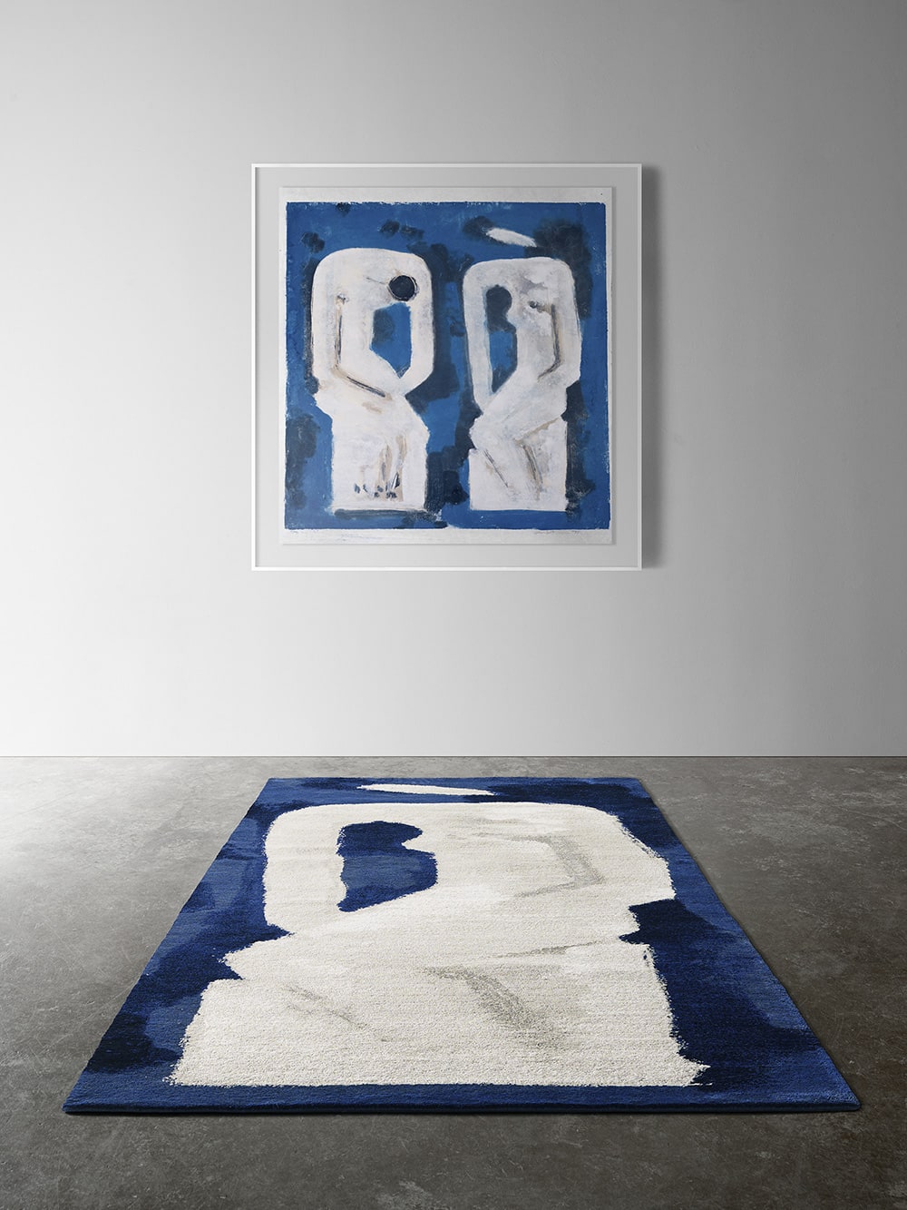 Solitude art with rug by Glankoff