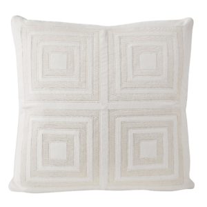 Fair & Square Pillow in Blanca