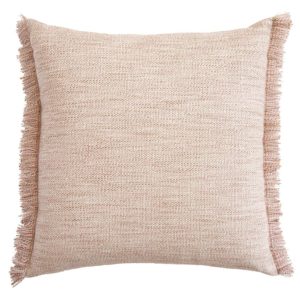 Whippersnapper Fringed Pillow in Desert Rose