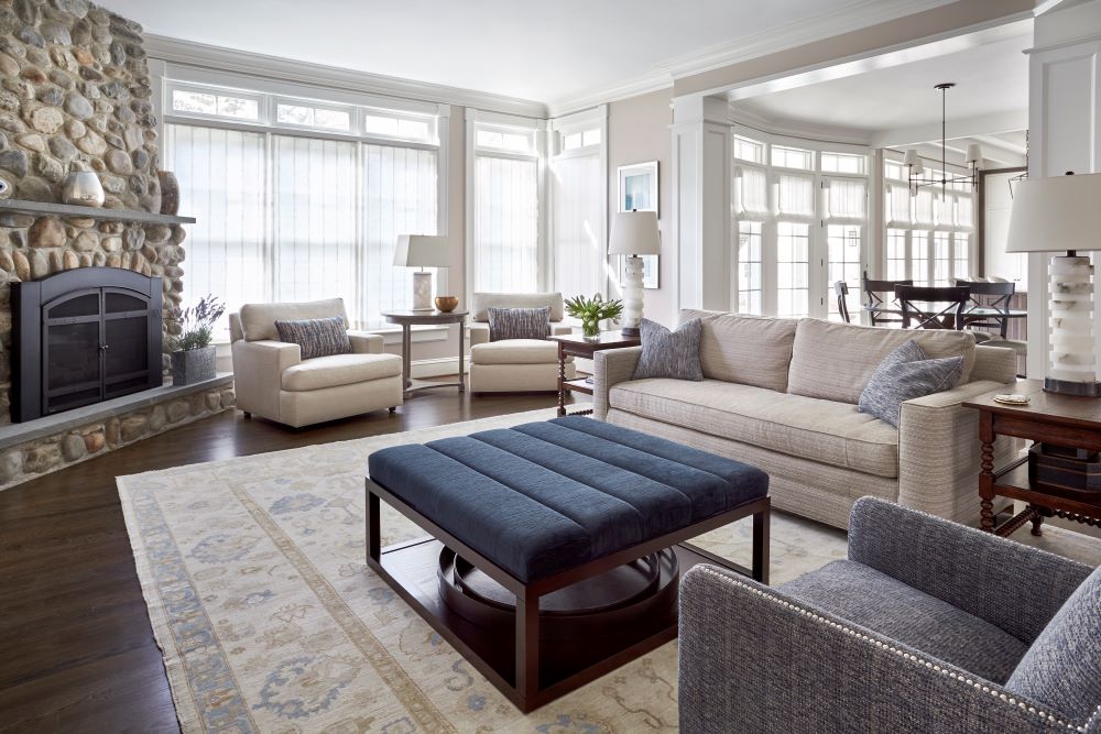 Living Room with Fireplace