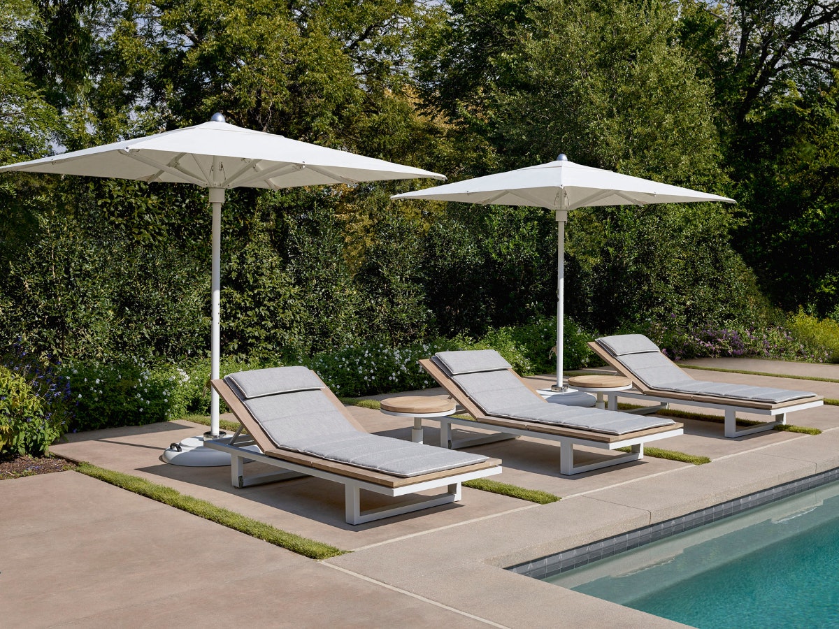 Peninsula Chaises and Umbrellas