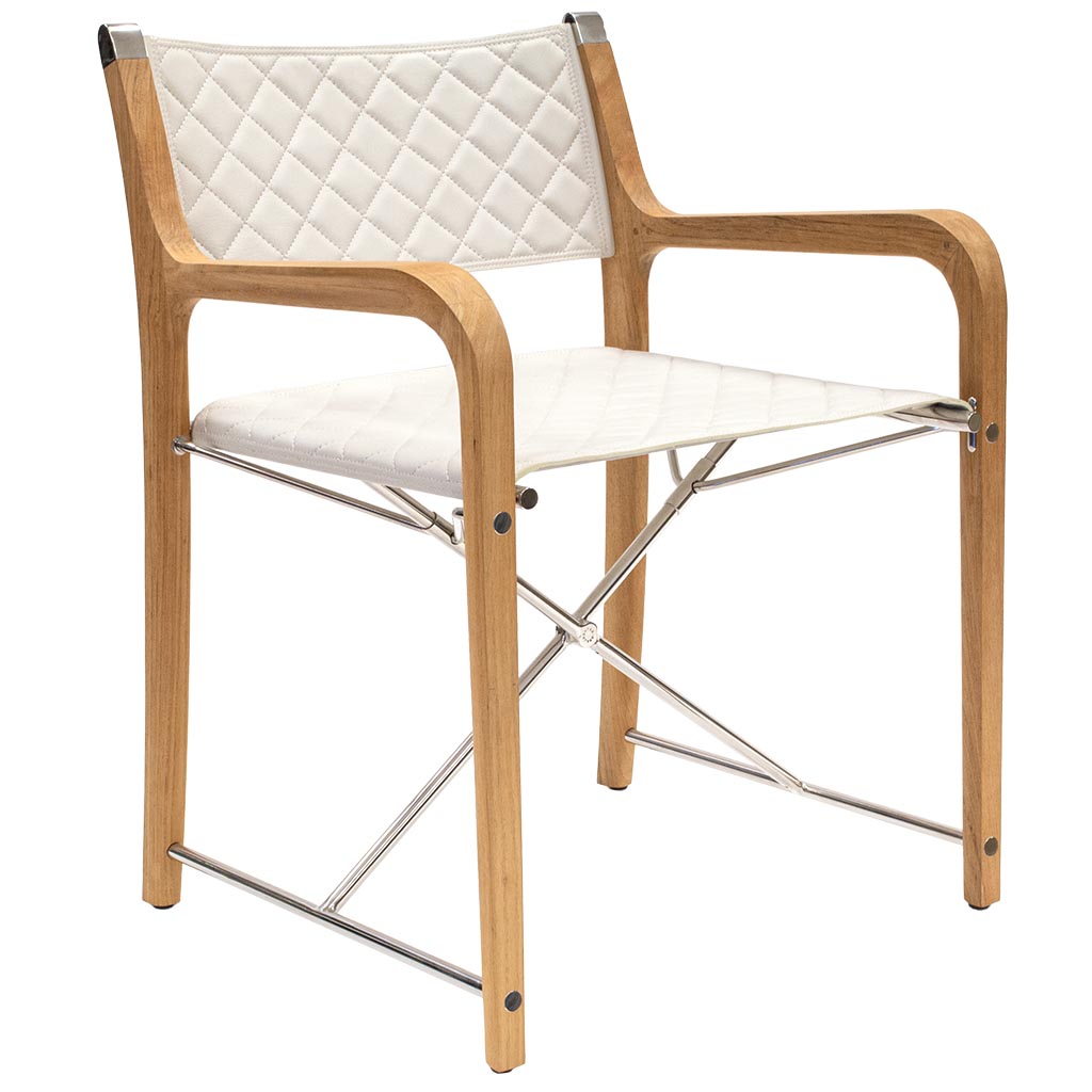 Chair - Neo-classic Folding Chair Leather Seat & Back