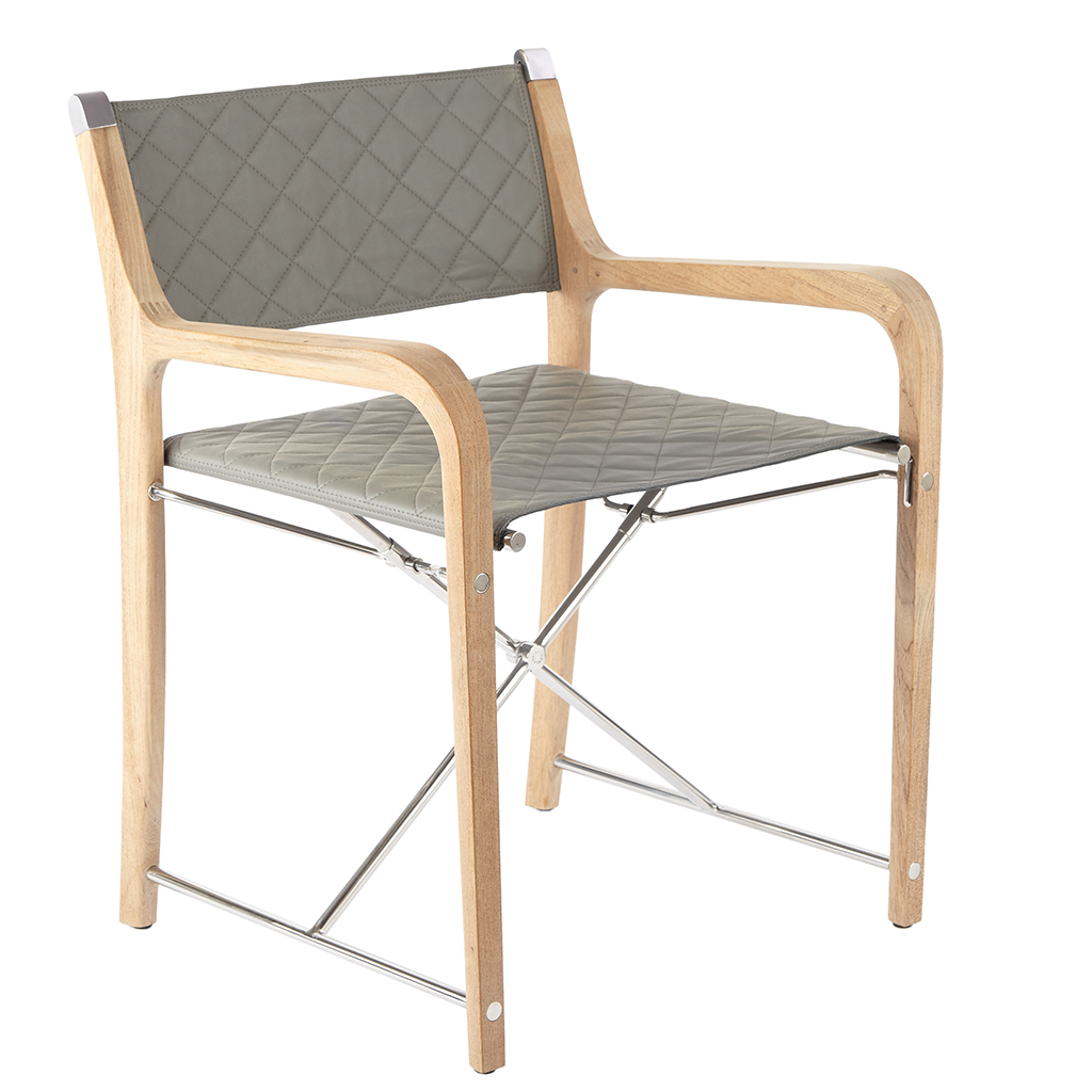 Chair - Neo-classic Folding Chair Leather Seat & Back
