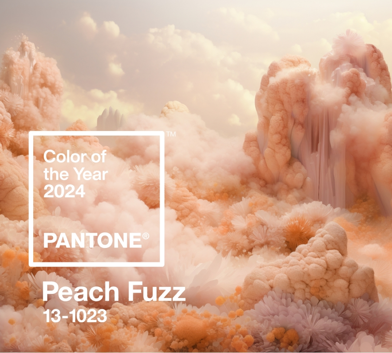 Pantone's Color of the Year Peach Fuzz Perennials and Sutherland