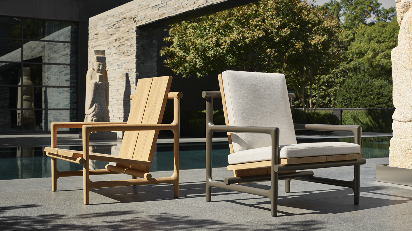 Wabi Sabi Great Lounge Chair In Aluminum | Sutherland Furniture