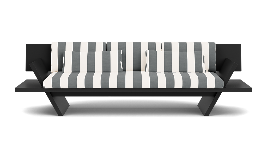 Sofa - Wabi Sabi Three-seat Sofa In Aluminum