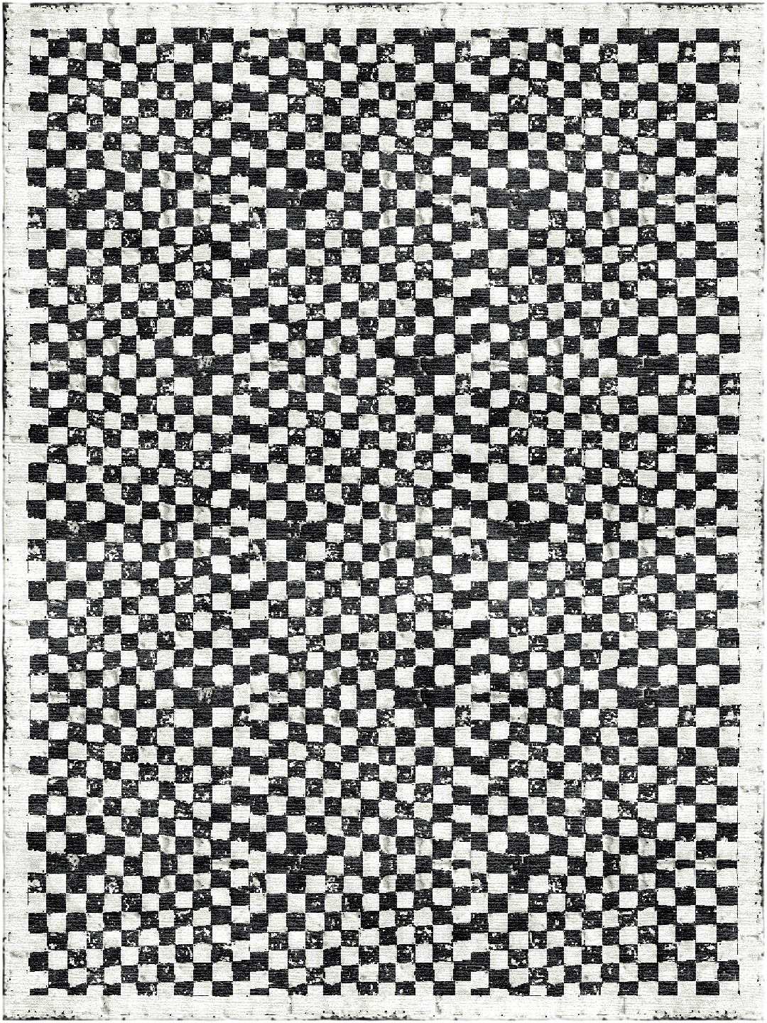 Rug - Checked Out Drop Stitch