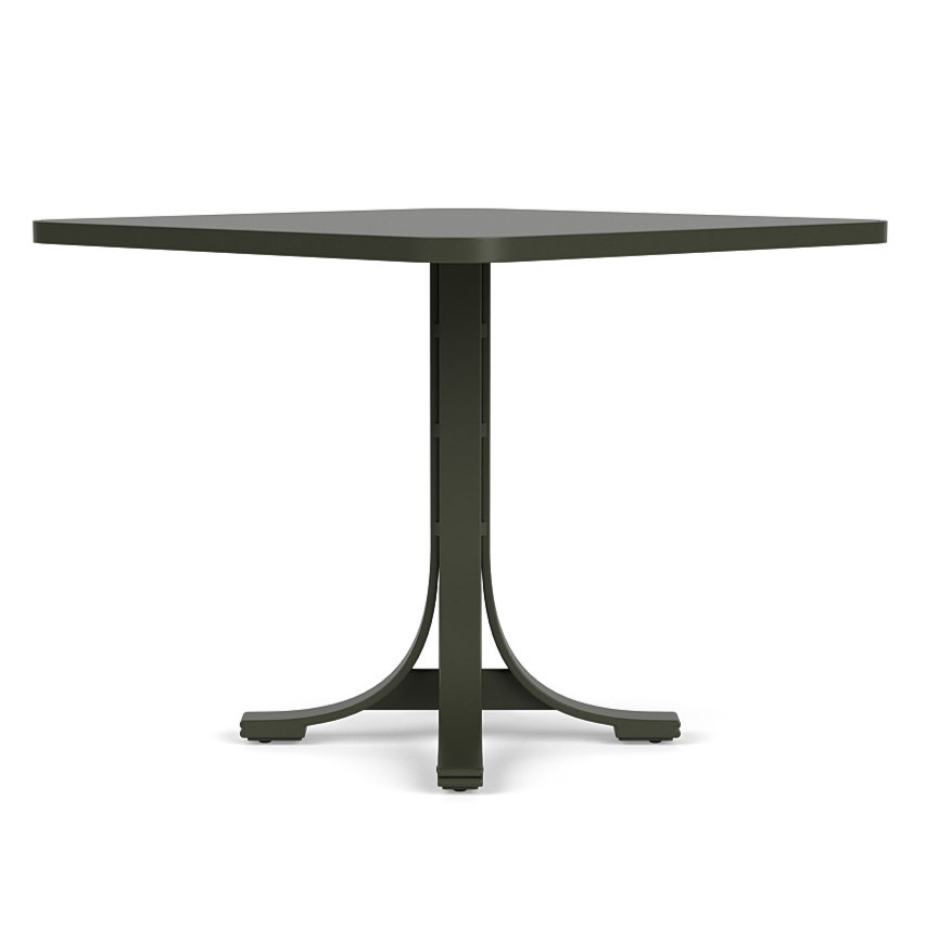 Table - Crescent Square Bistro Table In Aluminum