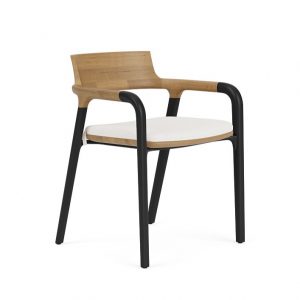 370001ALUM-Monaco II Dining Arm Chair in Aluminum-5