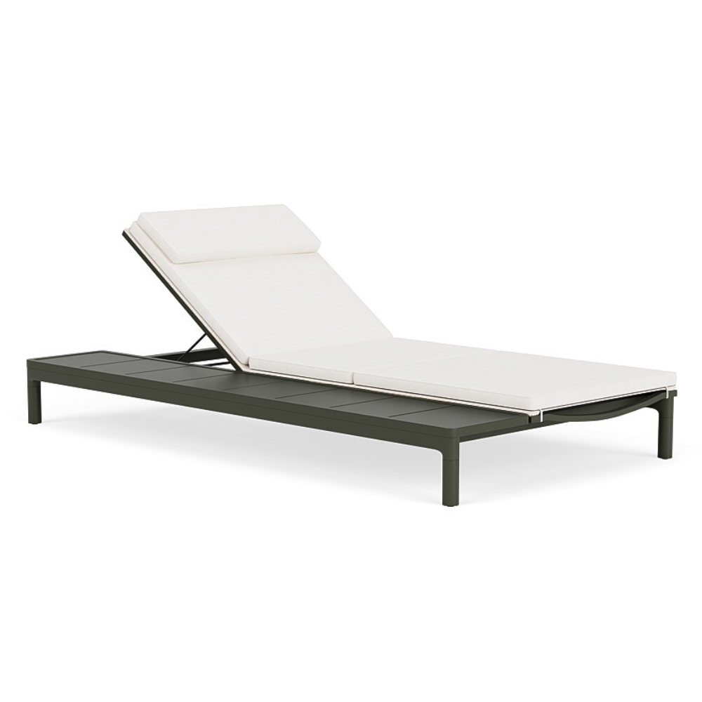 Chaise - Franck Aluminum Armless Chaise