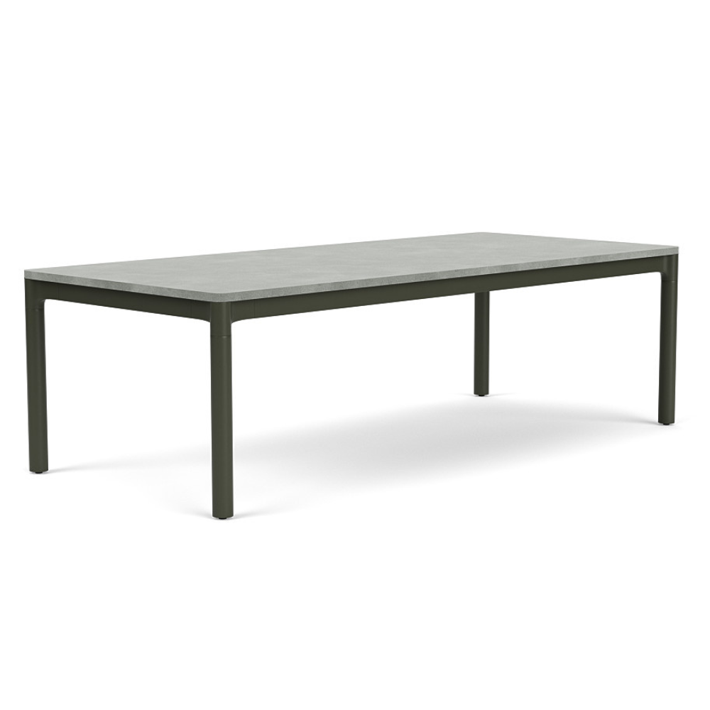Table - Franck Aluminum Rect. Dining Table With Stone