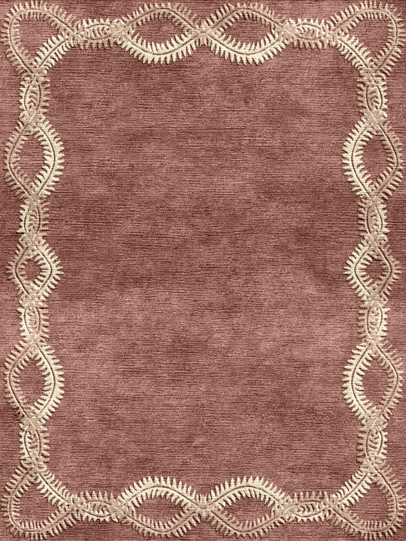 Fine Vine Rug in Blackberry
