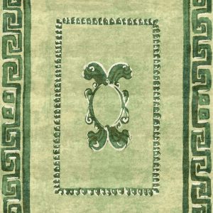 Faux Tapis Rug in Emerald