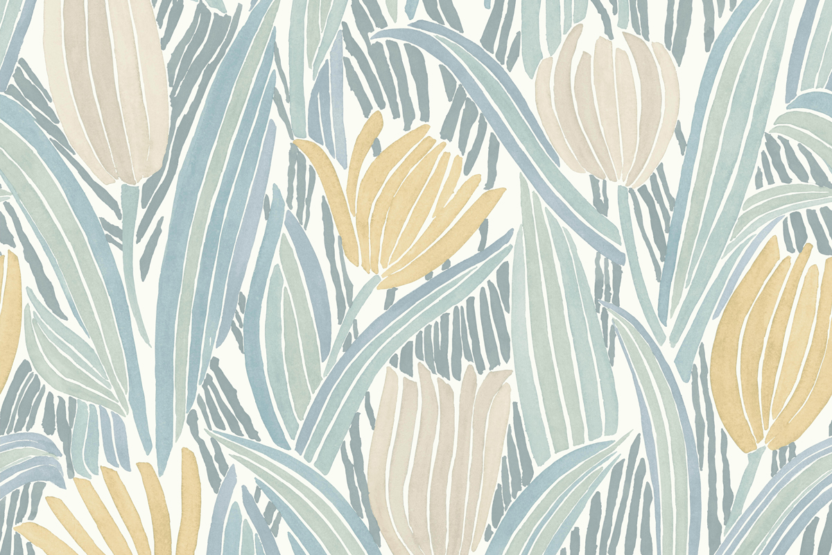 Flora Wallcovering in Primavera