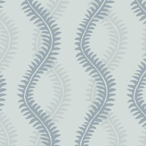 Fine Vine Wallcovering in Cerulean