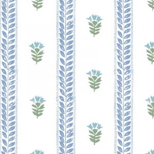 Petal Pusher Wallcovering in Cornflower