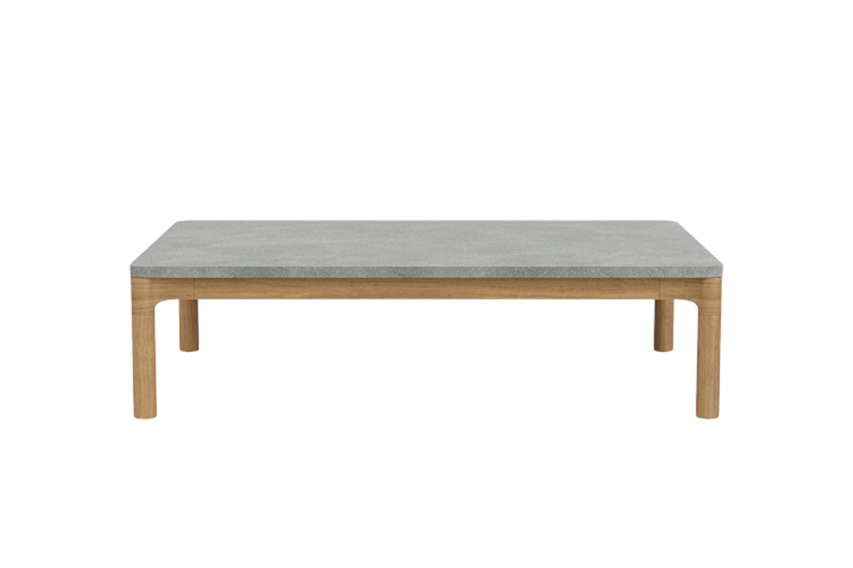 Franck Rectangular Coffee Table W/stone Top