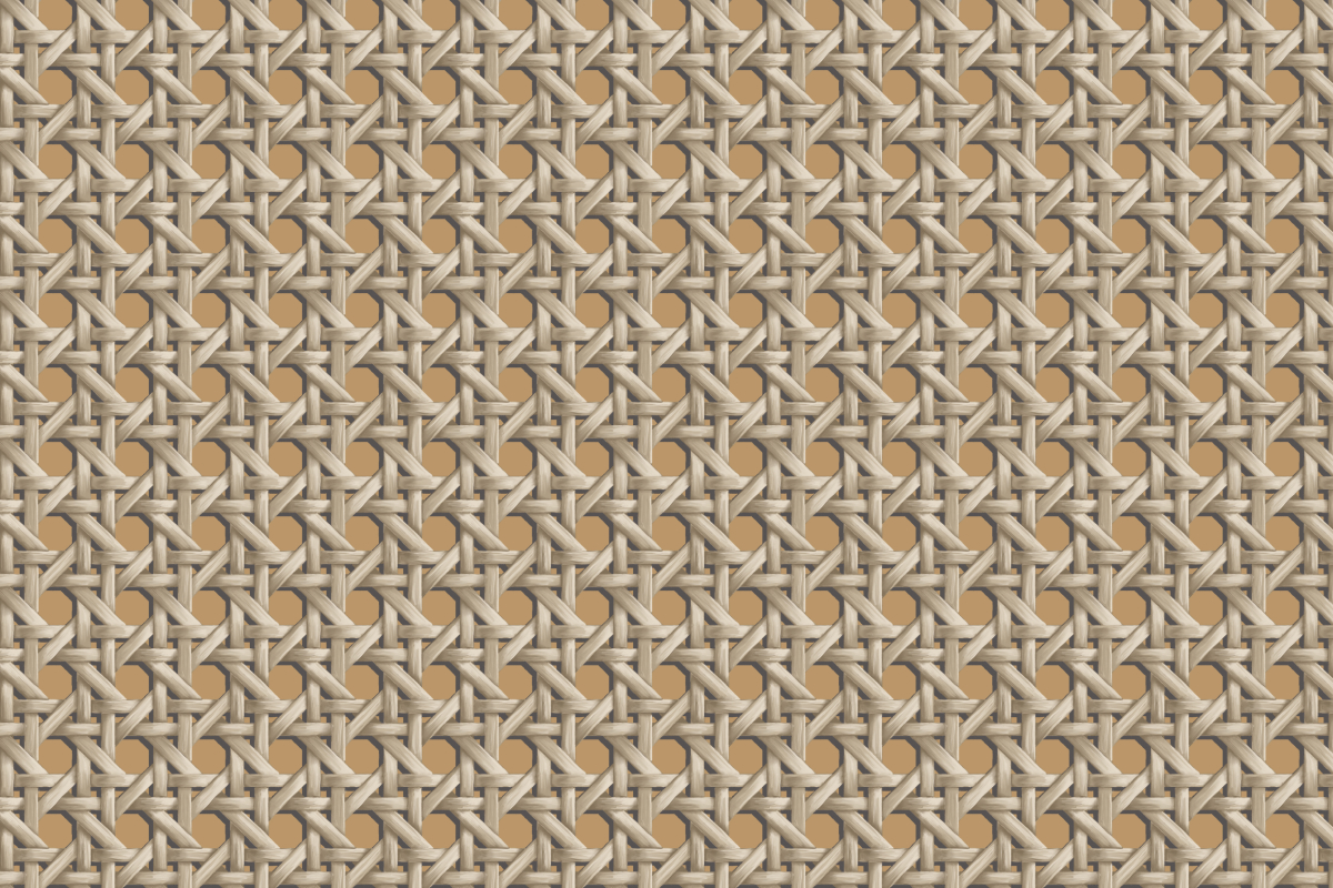 Cane Reaction Wallcovering in Camel