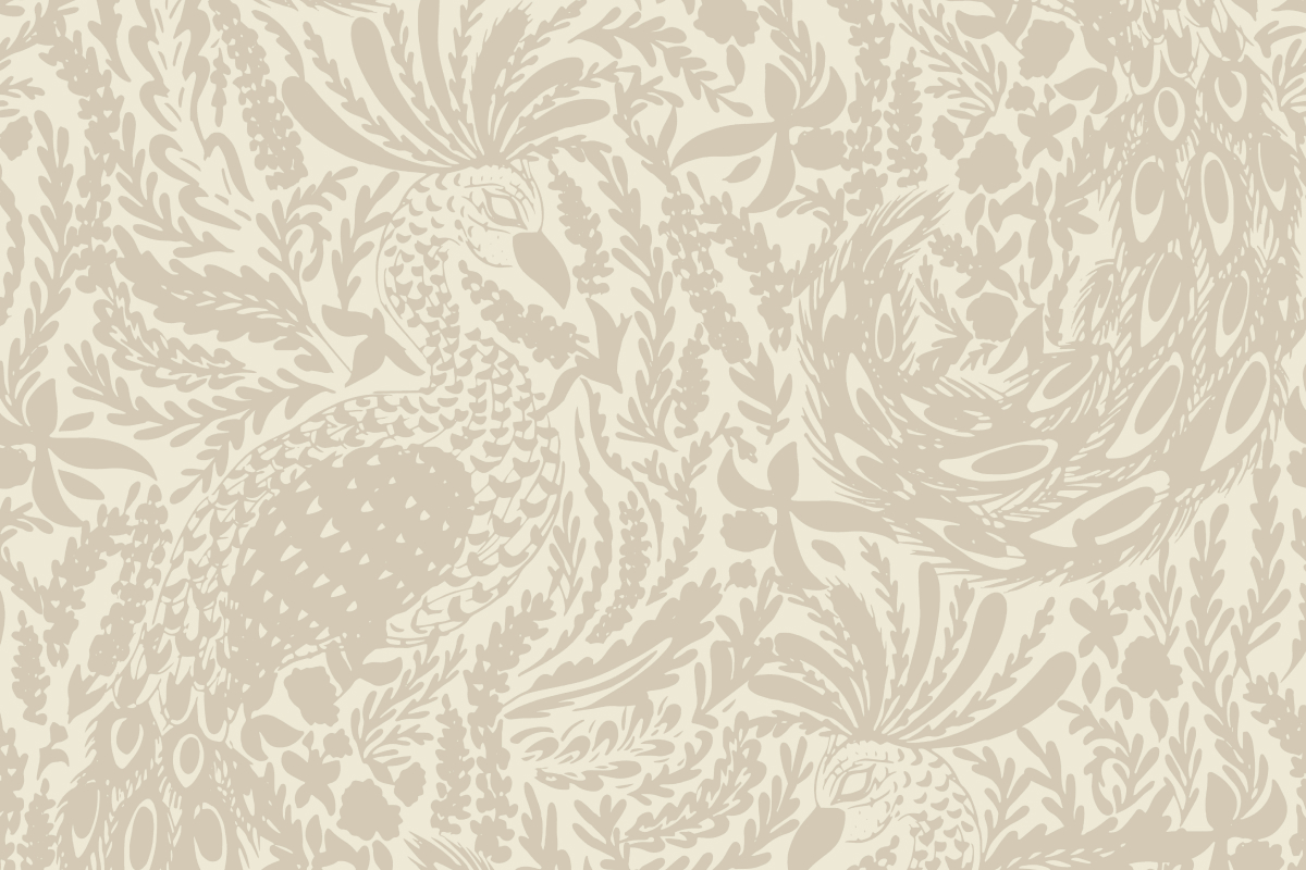 Fine Feathered Friend Wallcovering in Sea Salt