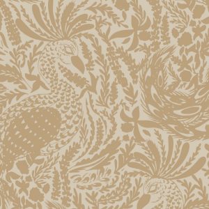 Fine Feathered Friend Wallcovering in Golden