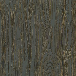 Grain Illusion Wallcovering in Noir