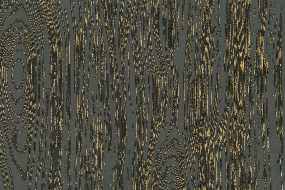 Grain Illusion Wallcovering in Noir