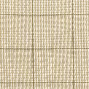 Tailored Check Fabric in Putty