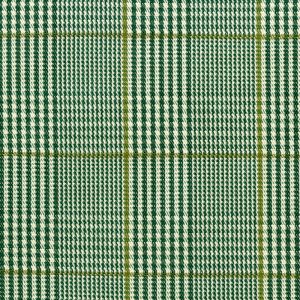 Tailored Check Fabric in Grass