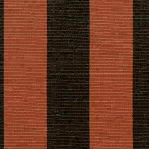 Garden Stripe Fabric in Rusty