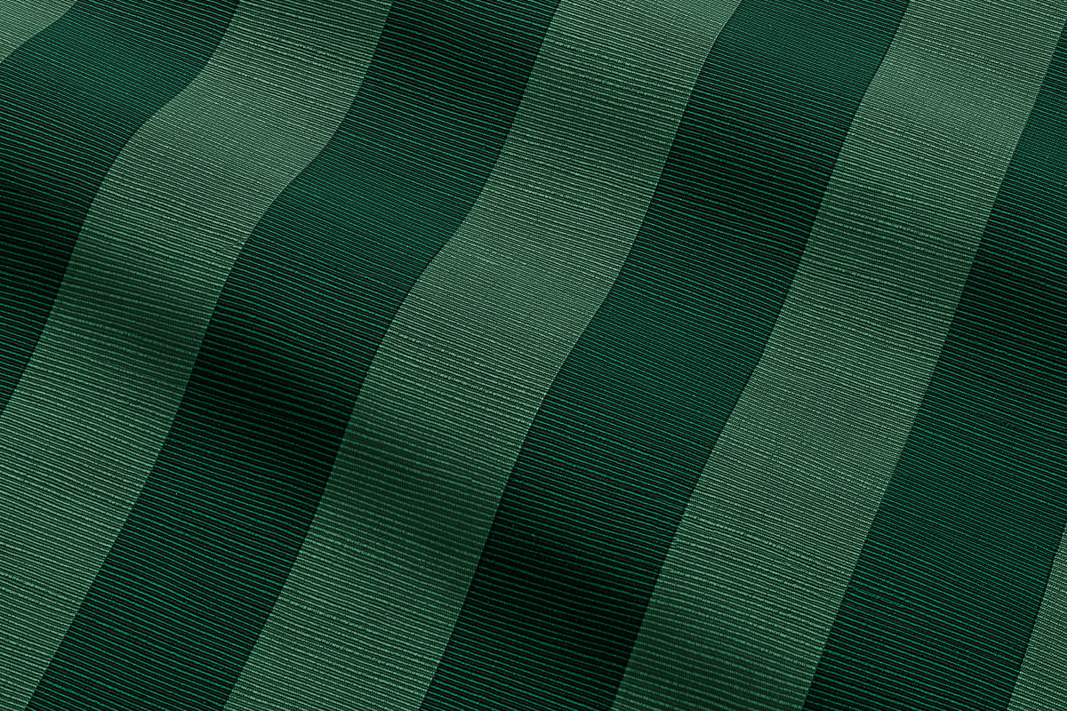 Garden Stripe in Emerald Rolling Fabric