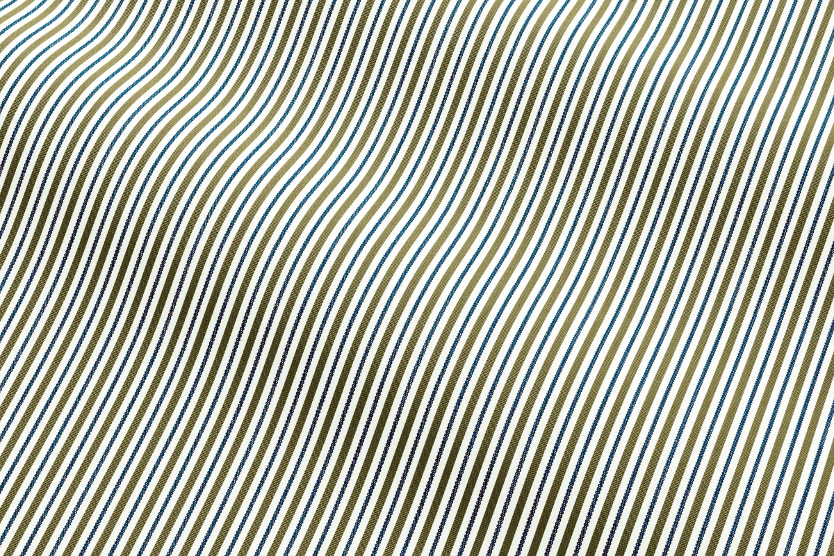Oxford Stripe in Fern Rolling Fabric