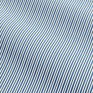 Oxford stripe in Lapis Rolling fabric