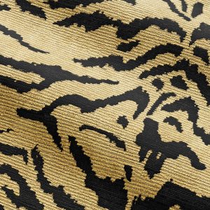 Wild Bengal Fabric in Golden