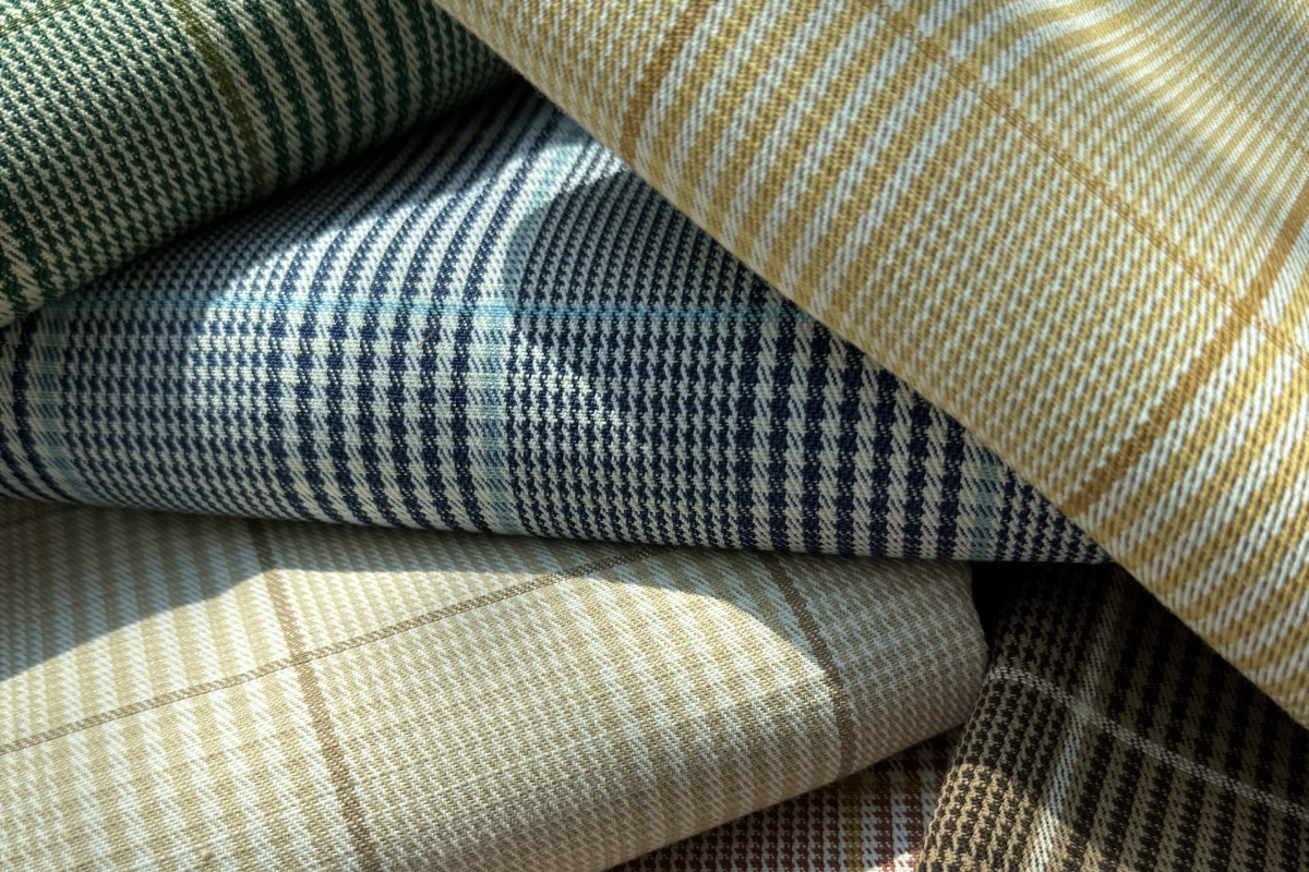 Tailored Check Fabric Tabletop