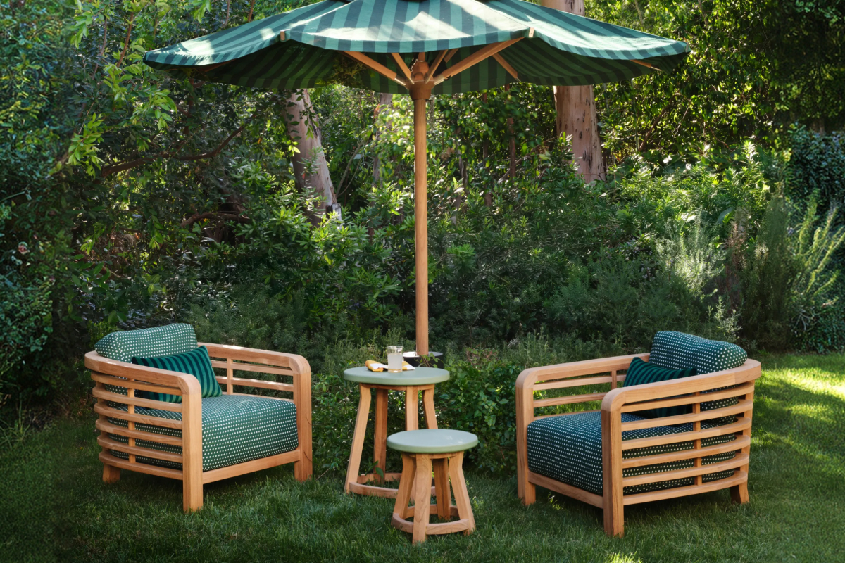 Trellis Oval Side Table